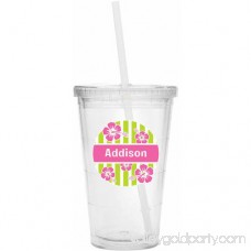 Personalized Island Flowers Tumbler, Available in 3 Colors 555435939
